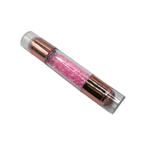 Nailart Stempel - Rosegold mit rosa Steinen